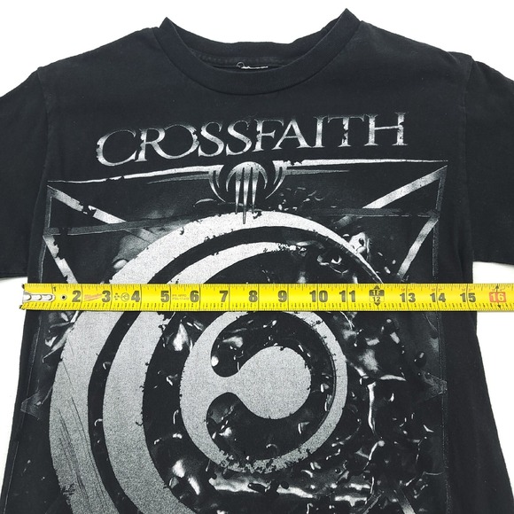 CROSSFAITH Apocalyze Japanese‎ Metalcore Band T-Shirt Size S Concert Merch 2013 - Picture 5 of 6